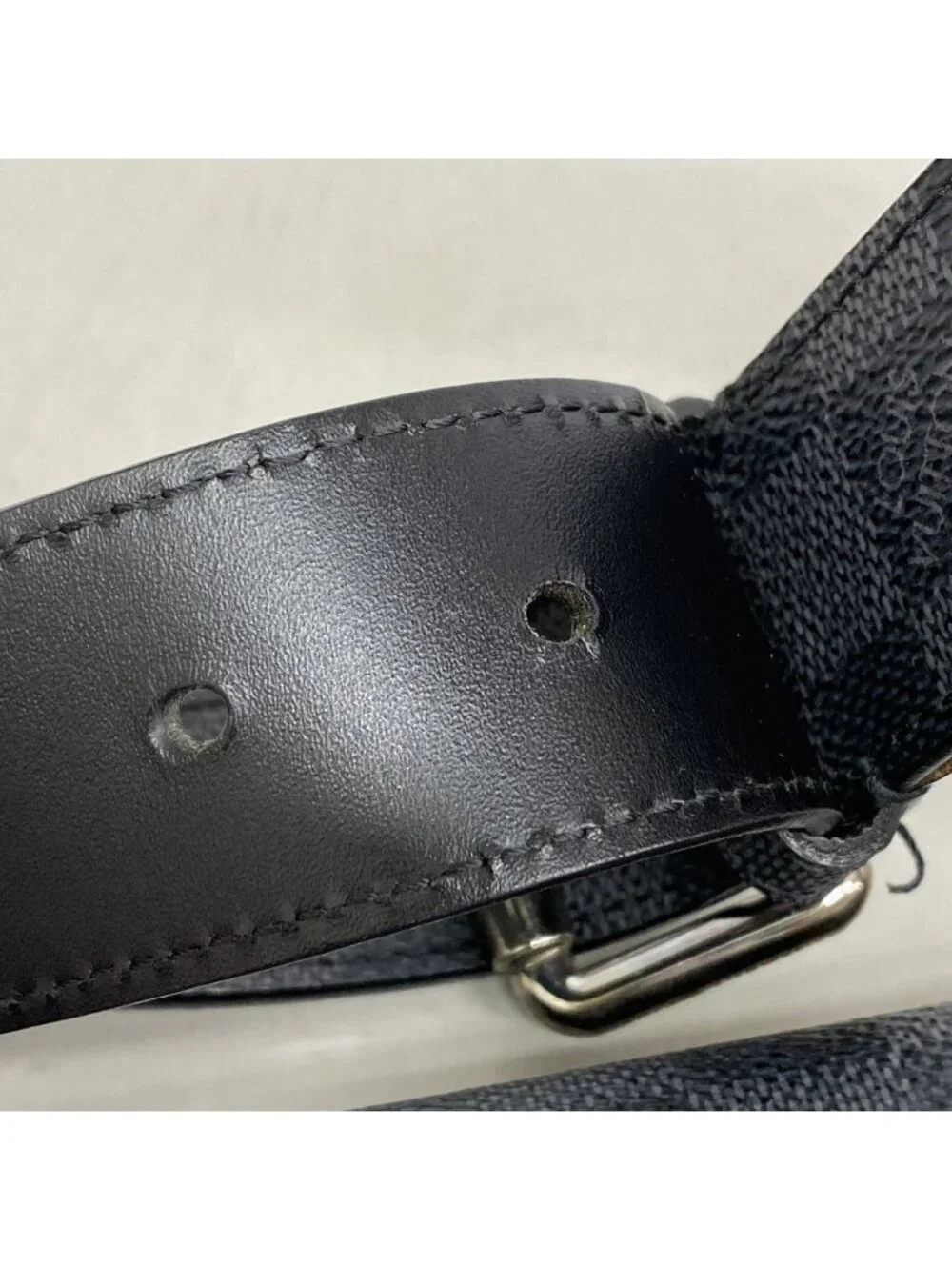 Louis Vuitton Waist Bag Damier Graphite Ceinture Pochette Homme Black